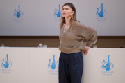 Олимпийская чемпионка Алина Кабаева во время контрольной тренировки в Академии