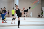 Ksenia Savinova during the hoop exercise