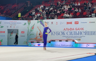 Алина Кабаева находит нужные слова для Саши Борисовой на 1-м этапе «Кубка сильнейших»