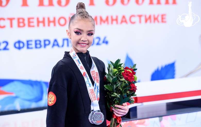 Ksenia Savinova at the award ceremony