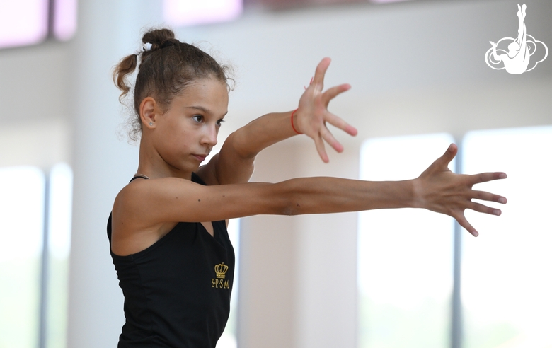 Alexandra Kiryushina during the recovery camp at the Academy