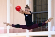 Academy group team gymnast during a training session