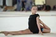 Gymnast from Belgorod  while stretching