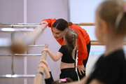 February 4, 2026. Olympic champion Alina Kabaeva during a class of gymnasts from the free early development groups