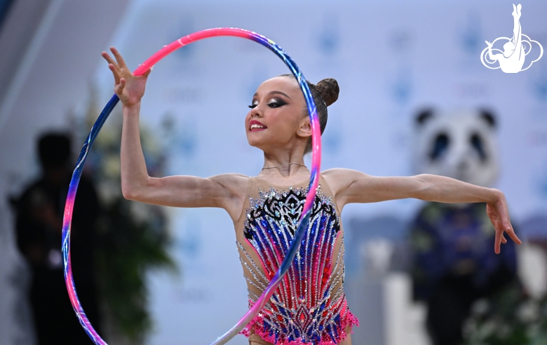Veronika Malinina during the hoop exercise