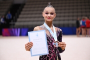 Яна Заикина после церемонии награждения