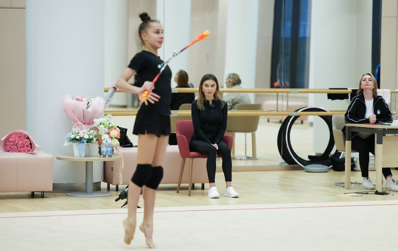 May 20, 2026. Olympic champion Alina Kabaeva during training at the Academy