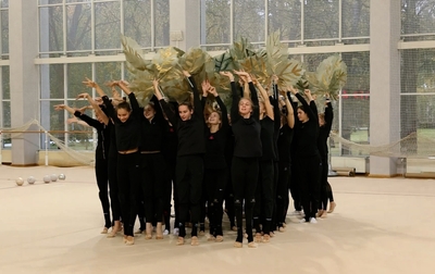 The Olympic champion attended a rehearsal for the Alina festival