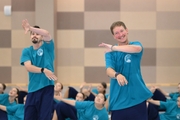 Alla Dukhova's dance studio TODES intensive course teachers during a flash mob