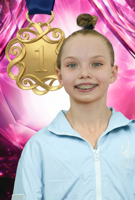Evelina Tandalova became the all-around champion in the pre-junior category at the Crystal Rose international tournament