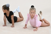 Young gymnasts during Academy selection