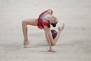 Margarita Zhurovich during the ball exercise