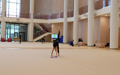 Делимся фрагментом работы Элины Хабировой из Казани над упражнением с булавами