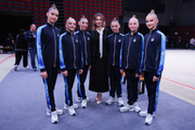 Olympic champion Alina Kabaeva and Academy group exercise gymnasts