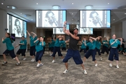 Alla Dukhova's TODES dance studio dancers at the Martial Arts Academy