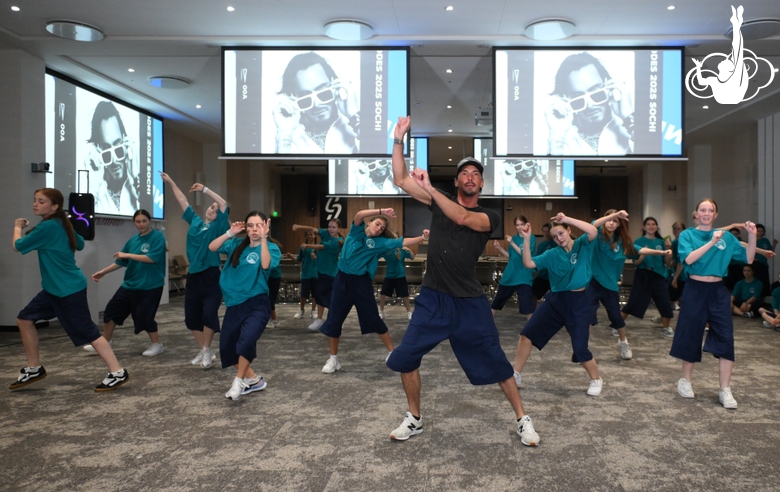 Alla Dukhova's TODES dance studio dancers at the Martial Arts Academy