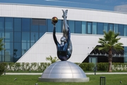 Sculpture in front of the Academy building