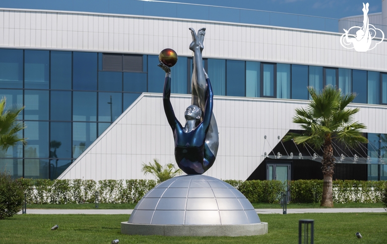 Sculpture in front of the Academy building