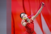 Li Yichen during the rope exercise