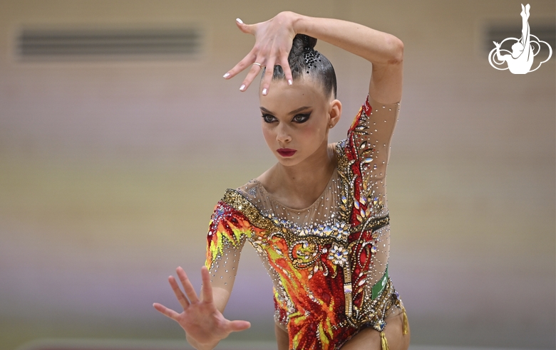 Anastasia Vlasenko during an exercise