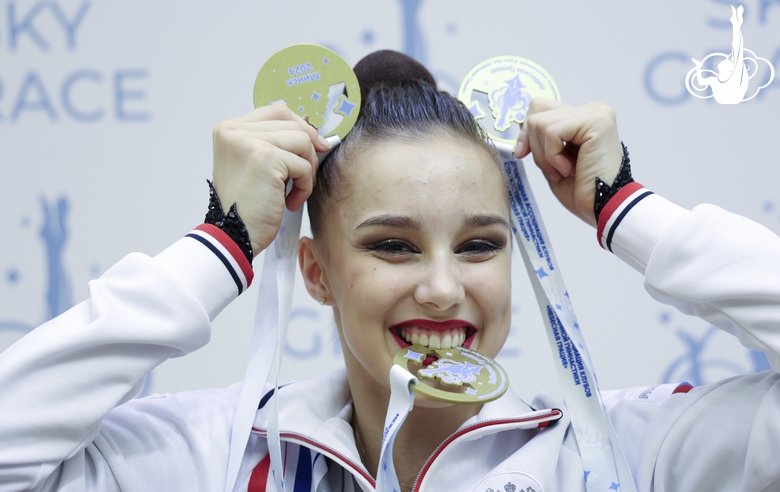 Mariia Borisova with medals