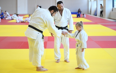 What was the master class by Olympic medalist Tamerlan Bashaev like? A five-year-old judoka and her mother tell us