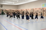 Alla Dukhova's dance studio TODES intensive course participants during a flash mob