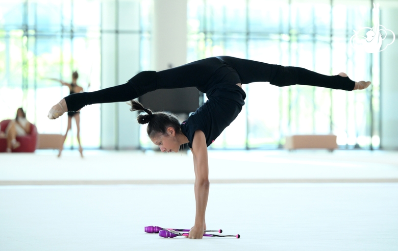 Nicole Rimarachin Diaz during the recovery camp at the Academy
