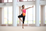 Gymnast Avani Nitesh Kadam during training