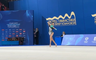 Ball performance of Anna Valulenko from Volgograd at the Russian championship