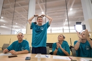 Alla Dukhova's dance studio TODES intensive course teachers during a flash mob