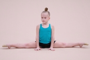 Young gymnast during the selection process