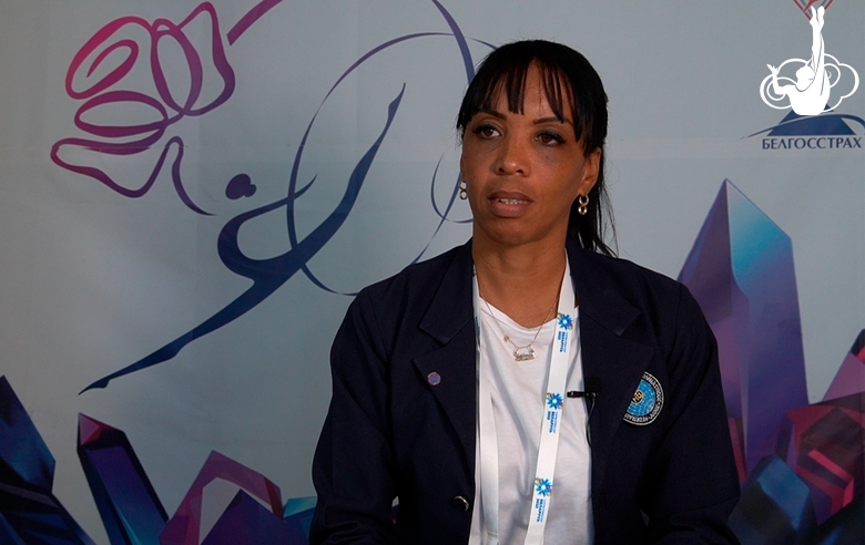"This is an excellent place!" Head of the Cuban Rhythmic Gymnastics Federation speaking about the Academy