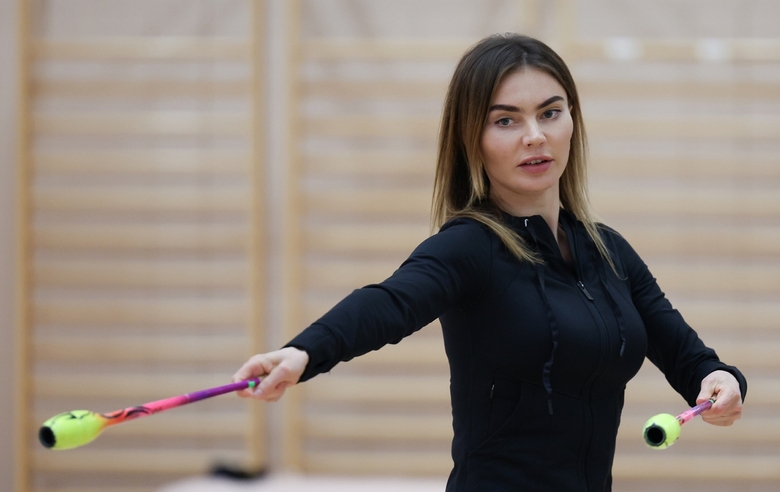 May 20, 2026. Olympic champion Alina Kabaeva during training at the Academy
