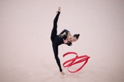 Mariia Borisova during a control training session at the Academy