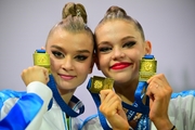 Александра Борисова и Варвара Топорова после церемонии награждения