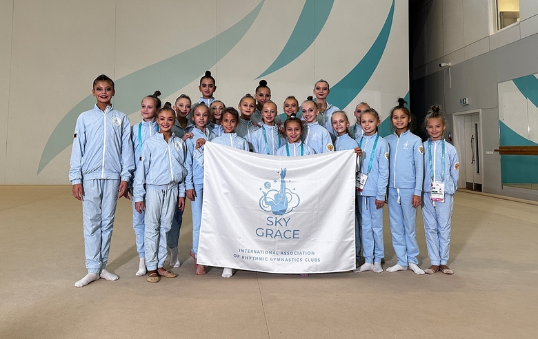 Alina Kabaeva thanked all the Sky Grace team gymnasts and coaches after the Ojaq Cup tournament in Baku