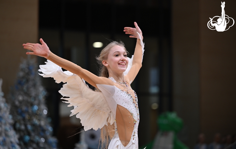 Елизавета Гераськина во время новогодней елки