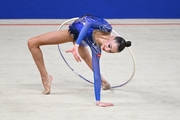 Ulyana Yanus during the hoop exercise