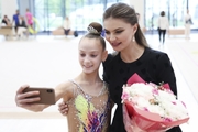 Olympic champion Alina Kabaeva at the all-Russian Sky Grace Cup tournament