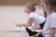 Young gymnasts during Academy selection