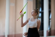 Alexandra Borisova during a training session at the Academy