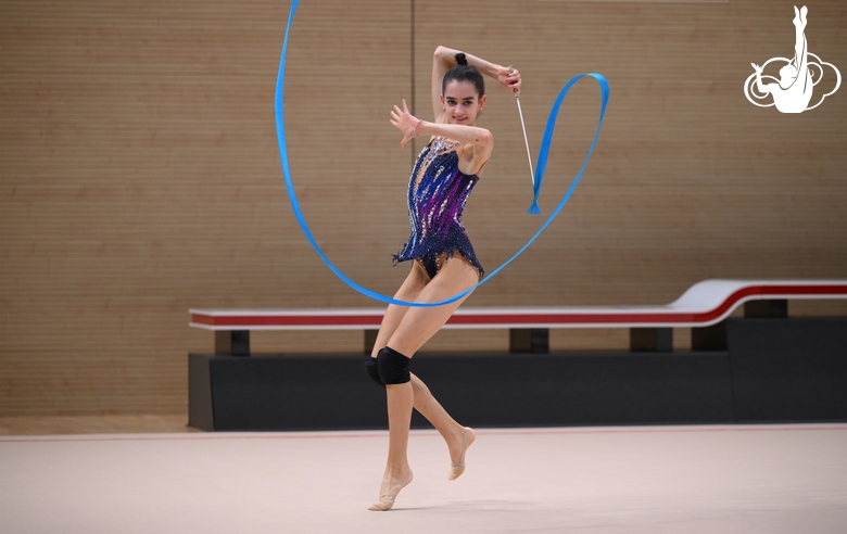 Анна Вакуленко во время контрольной тренировки в преддверии чемпионата России