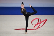 Mariia Borisova during the ribbon exercise
