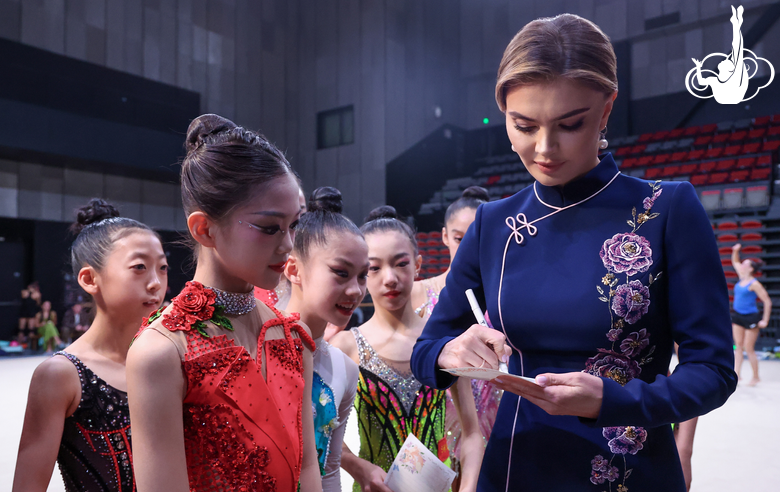 November 13, 2025. Olympic champion Alina Kabaeva during the Sky Grace Cup International Tournament and Beijing Top Open 2025