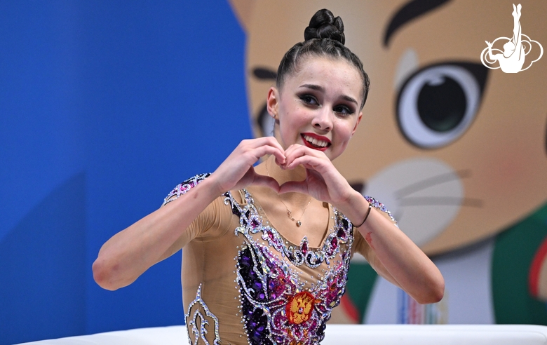 Mariia Borisova after the performance