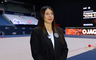 Judge from Azerbaijan Elnara Huseynova assessed the performance of the Sky Grace gymnasts at the international Ojaq Cup tournament