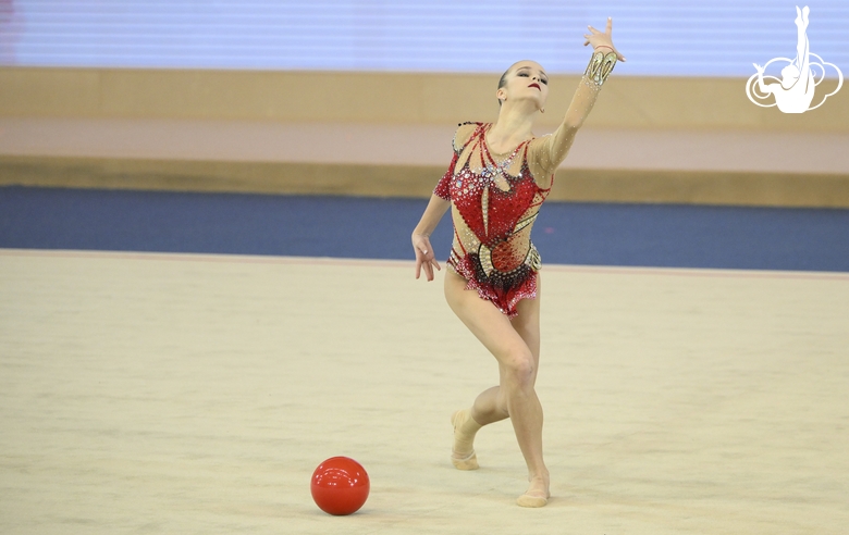 Darya Verenich during the ball exercise