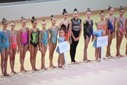 Gymnasts during the opening ceremony of the all-Russian Sky Grace Cup  competition