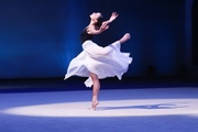 Lala Kramarenko during the Yin and Yang routine